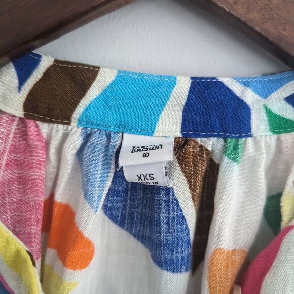 Women's Tabitha Brown Botanical Print Cover Up Shirt Dress Target XXS - Picture 5 of 7